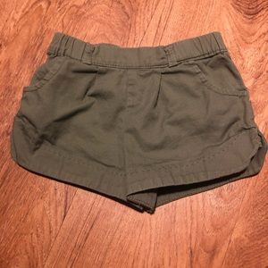 Olive green shorts